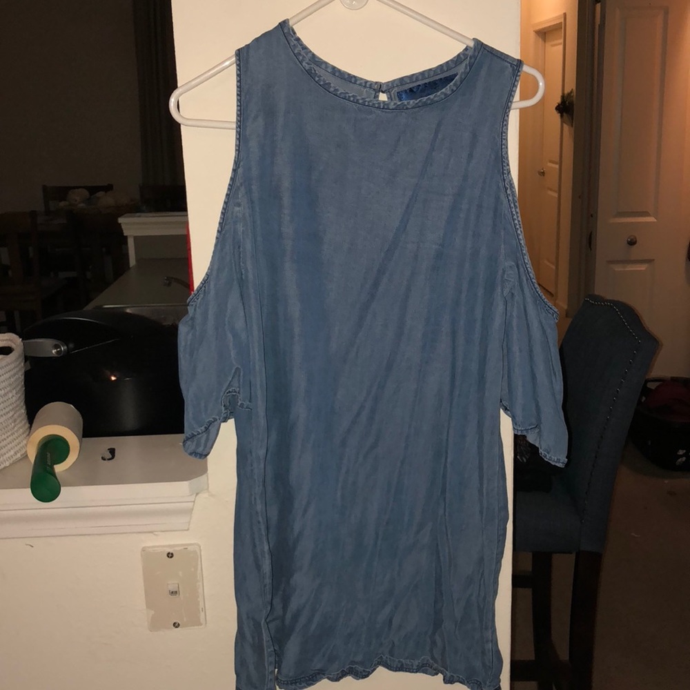 Denim short dress
